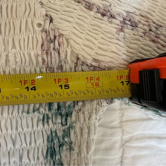 JessaKae White Floral Smocked Eyelet Midi Dress - Picture 12 of 13